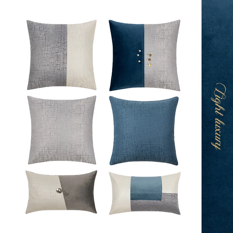 

FSISLOVER Light Luxury Jacquard Cushion Cover 2020 Waist Pillowcase High Quality Decorative Home Pillow Cases Casual Style