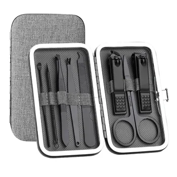 

8Pcs/Set High Quality Multifunction Nail Clipper Set Stainless Steel Pedicure Scissor Tweezer Durable Manicure Kit Nail Art Tool