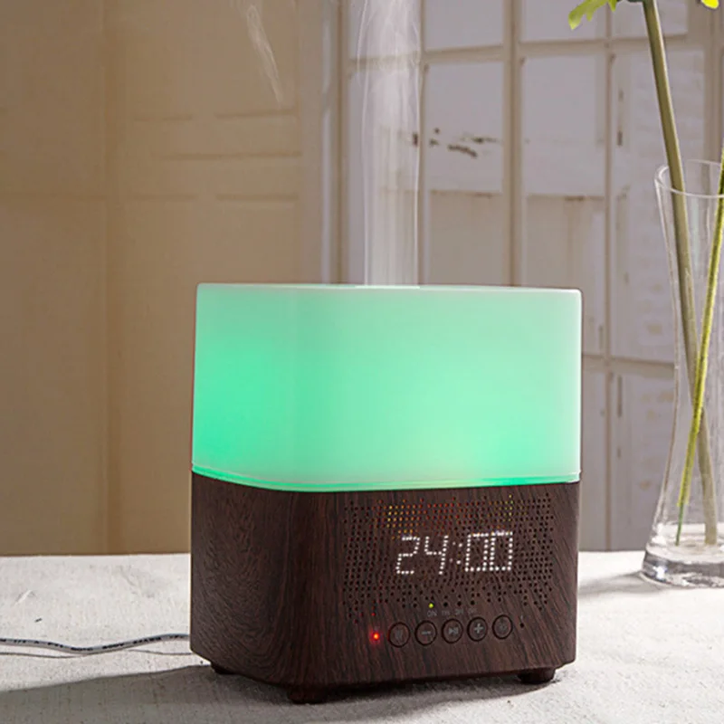 EAS 300Ml Многофункциональный Bluetooth Арома масло диффузор с будильником Ароматерапия
