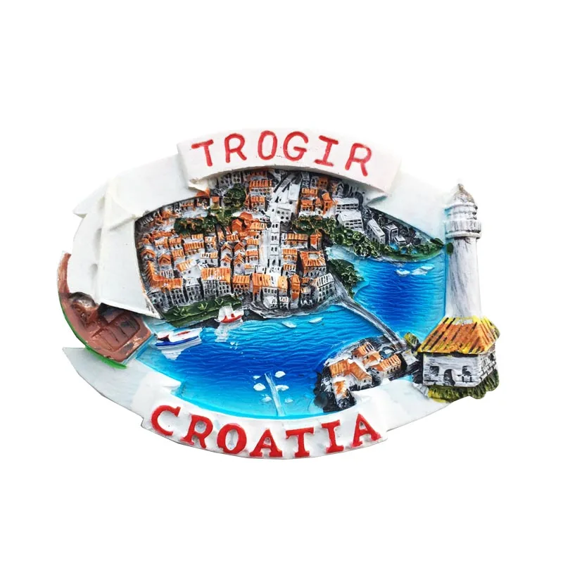 Europe Croatia Amorous Feelings Fridge Magnets Tourist Souvenirs Crafts Refrigerator magnet Decoration Articles Handicraft Gifts magnetic fridge magnets refrigerator decor