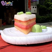 Акция Цена 3x3x1,2 метров надувной киви фруктовый торт для события/надувной мультфильм киви фруктовый торт для демонстрации игрушек