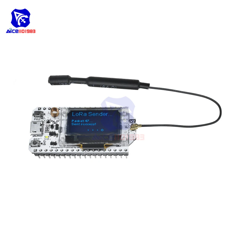 Diymore LoRa 868-915 МГц 0,9" OLED дисплей ESP32 wifi Bluetooth Плата расширения антенна IPX приемопередатчик SX1276 IOT для Arduino