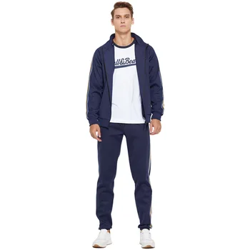 

MSSNNG 2019 Men's Set Autumn Winter Men Streetwear 2 Piece Set Sporting Suit Jacket+Pant Sweatsuit Men Clothing Tracksuit Set