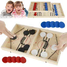 

Table Hockey Game Family Table Board Games Catapult Chess Parent-child Interactive Toy Fast Sling Puck Game Ice Hockey Games