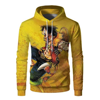 

2020 New Pirate Wang Luffy Japanese Animation Cosplay 3d Hoodie