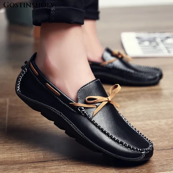

Moccasins Men Shoes Driver Moccasins Casual Shoes Men Casual Leather Shoes Genuine Leather Loafers Cow Leather Slip-on Summer
