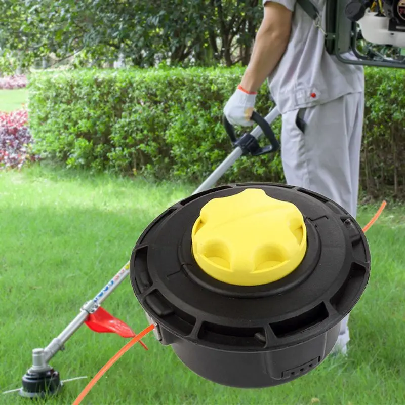 

Universal Grass Trimmer Head 2 Lines String Brush Cutter Lawn Mower Garden Tools