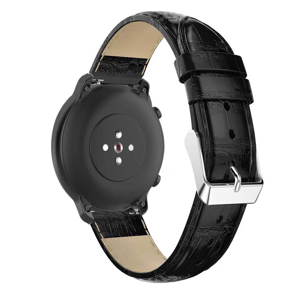 Кожаный ремешок для часов Ремешок Для Xiaomi Huami AMAZFIT GTR 42 мм 47 мм/GTS/Pace/Stratos 2 2S Смарт часы 20 мм 22 мм браслет Correa