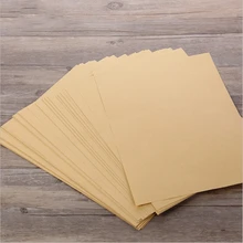 100 листов A4 коричневая Первичная древесная целлюлоза крафт-бумага DIY Обложка оригами для ручной работы картонная печать подарки Декор для упаковки бумаги