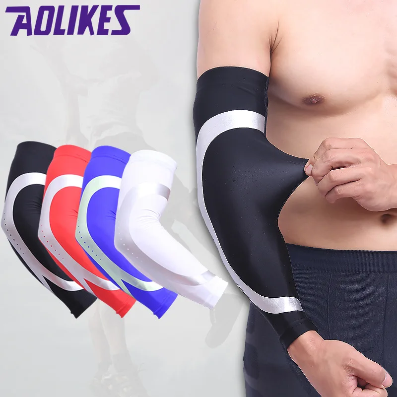 

Basketball Protective Clothing Exercise Armguards Lengthen Elbow Guard Bracer Men And Women Wicking Arm Cuff Customizable