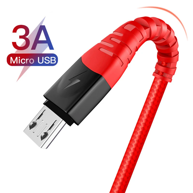 Micro USB Kabel 3A Schnelle Lade USB Datenkabel Kabel für Samsung Xiaomi Redmi Hinweis 5 Android Microusb Schnelle Ladung 3M 2M Kabel