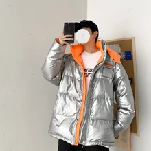 Новая зимняя мужская куртка, 90% белый утиный пух, короткий блестящий пуховик, качественная теплая Толстая парка, мужское зимнее пальто, мужское пуховое пальто