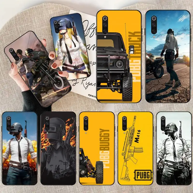 

HPCHCJHM Hot PUBG Game DIY Printing Phone Case cover Shell for Xiaomi Mi10 10Pro 10 lite Mi9 9SE 8SE Pocophone F1 Mi8 Lite