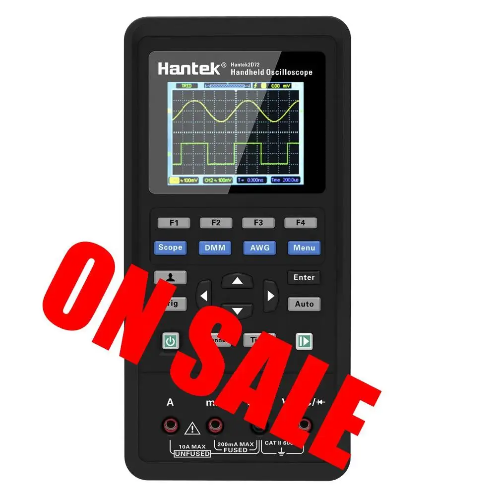 Hantek 3in1 Digital Handheld Oscilloscope 2C42 2D42 2C72 2D72 Portable