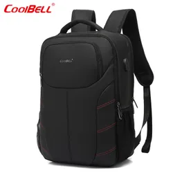 COOLBELL Backpack 15.6 Inch Laptop Backpack  Nylon Waterproof  Student Backpack Fashion Travel Business Anti-theft Card Backpack