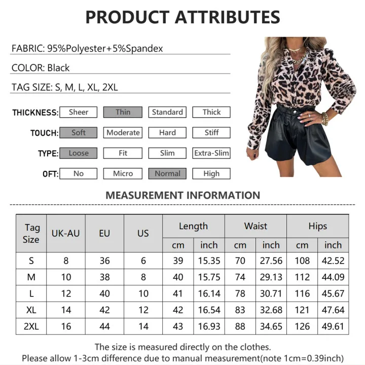 workout shorts Casual Elastic Waist Shorts Women PU Leather Classic Button Ladies Pockets Slim Fit Female Short Trousers High Waist Streerwear workout clothes for women