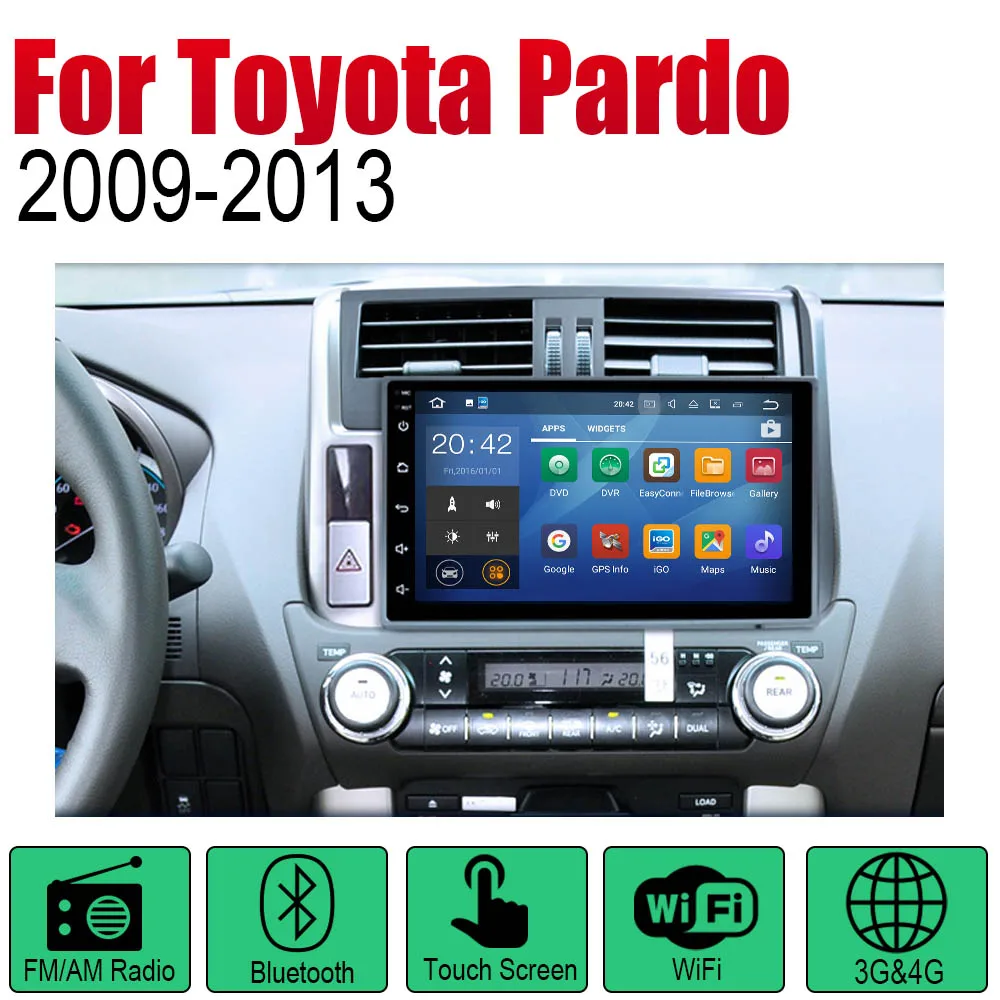 Standard machine Автомагнитола ZaiXi 2 Din Android автомобильный плеер для Toyota Pardo LC950 Prado 950 2009~ 2013 gps Навигация BT Wifi карта мультимедиа - Цвет: Standard machine