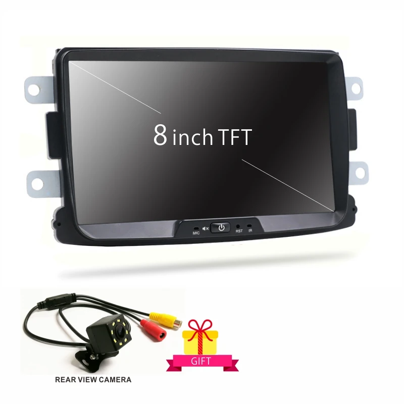 Cheap Dinpei 8" Android 9.0 Car Multimedia For Renault Duster Dacia/Sandero/Duster/Renault/Captur/Lada/Xray2/Logan2 2016-2018 GPS MP5 5