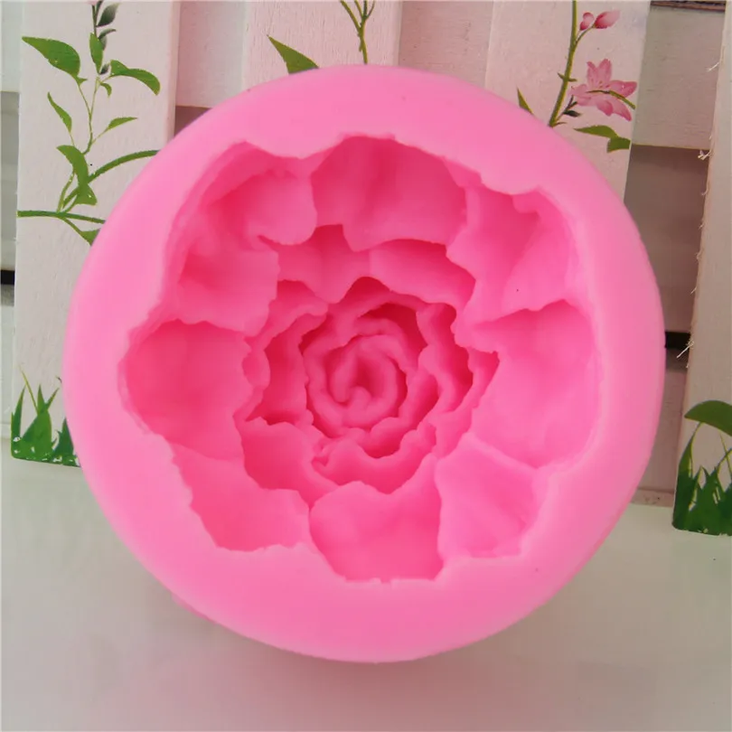 Мыло с розой 3D Силиконовая Форма Мыла форма для выпечки пирожных с шоколадной начинкой помадка материал для изготовления свечей инструмент для украшения свадьбы