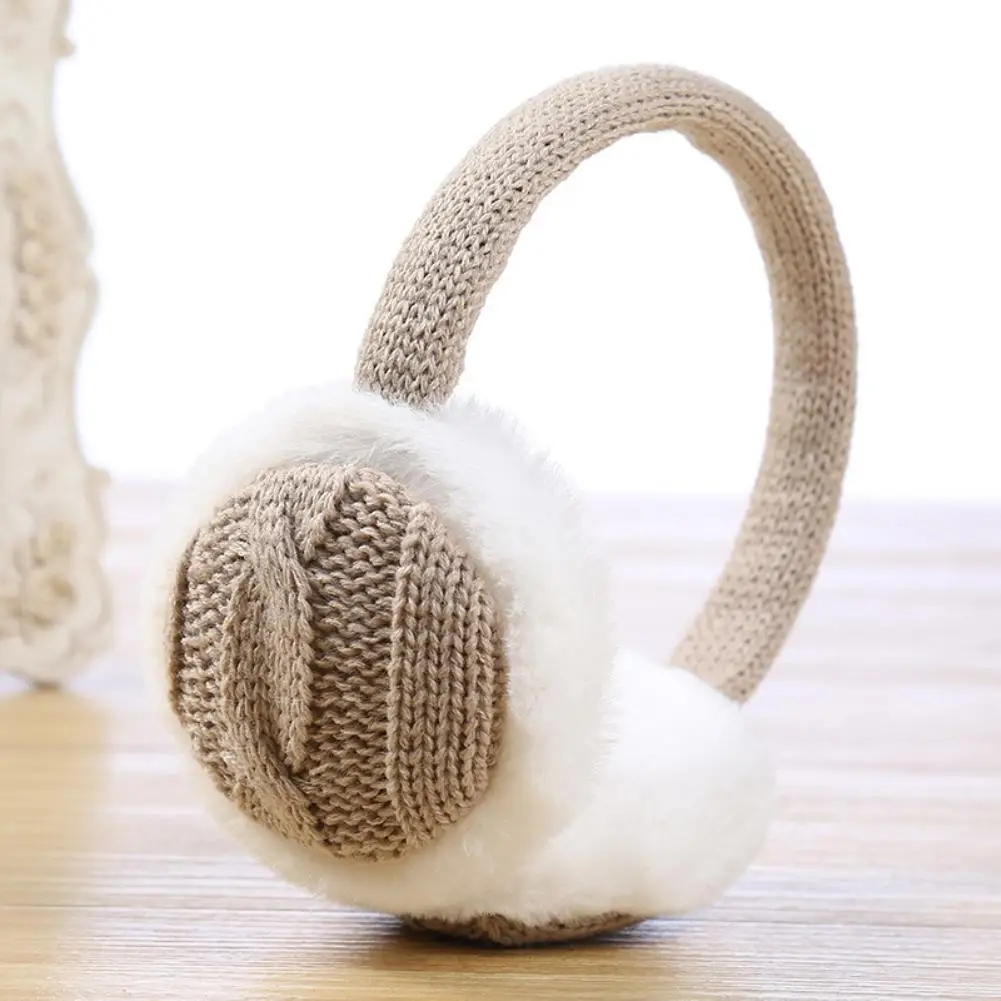 Unisex Plaid Folding Ear Cover Autumn Winter Warm Earmuffs warm earmuffs