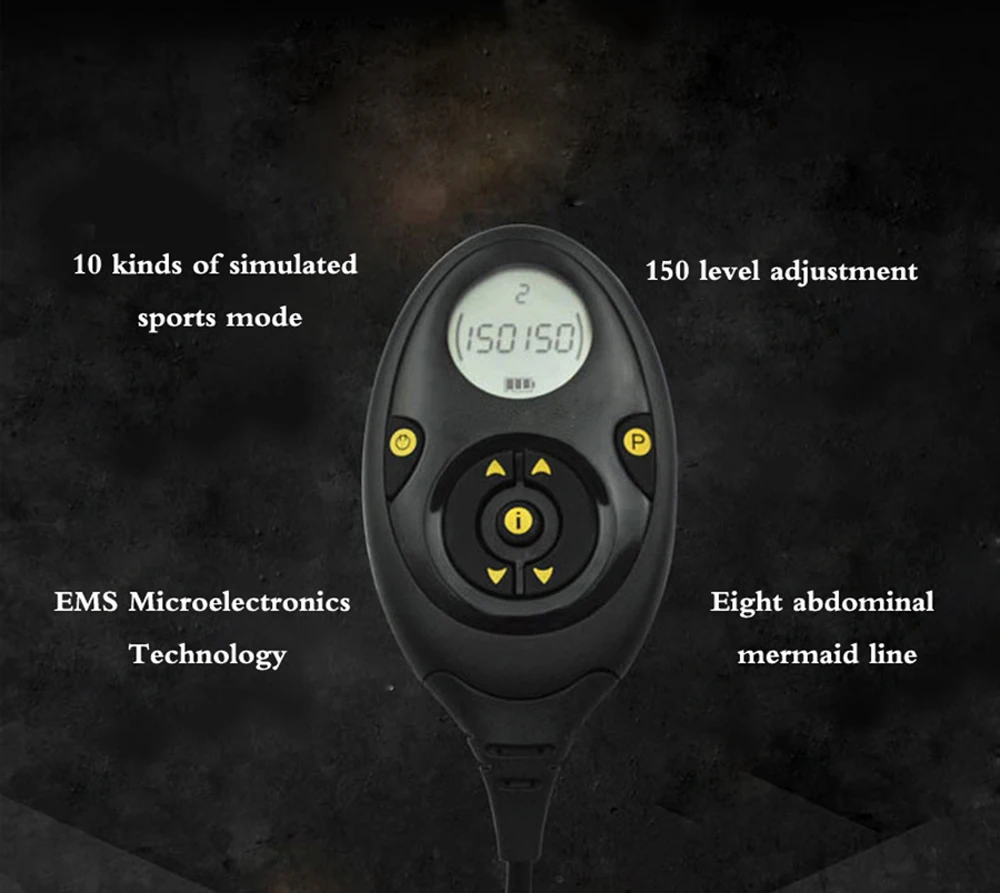 EMS Электростимуляция умный массажный пояс для похудения АБС Брюшная мышца тонер ядро АБС тренировочный пояс 150 уровней интенсивности