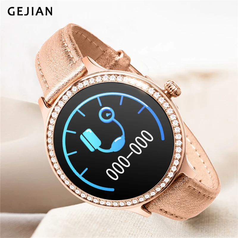 

GEJIAN New Women Smart Watch IP68 Waterproof Lady Physiological cycle Heart Rate Monitor Fitness Tracker Health Wristwatch