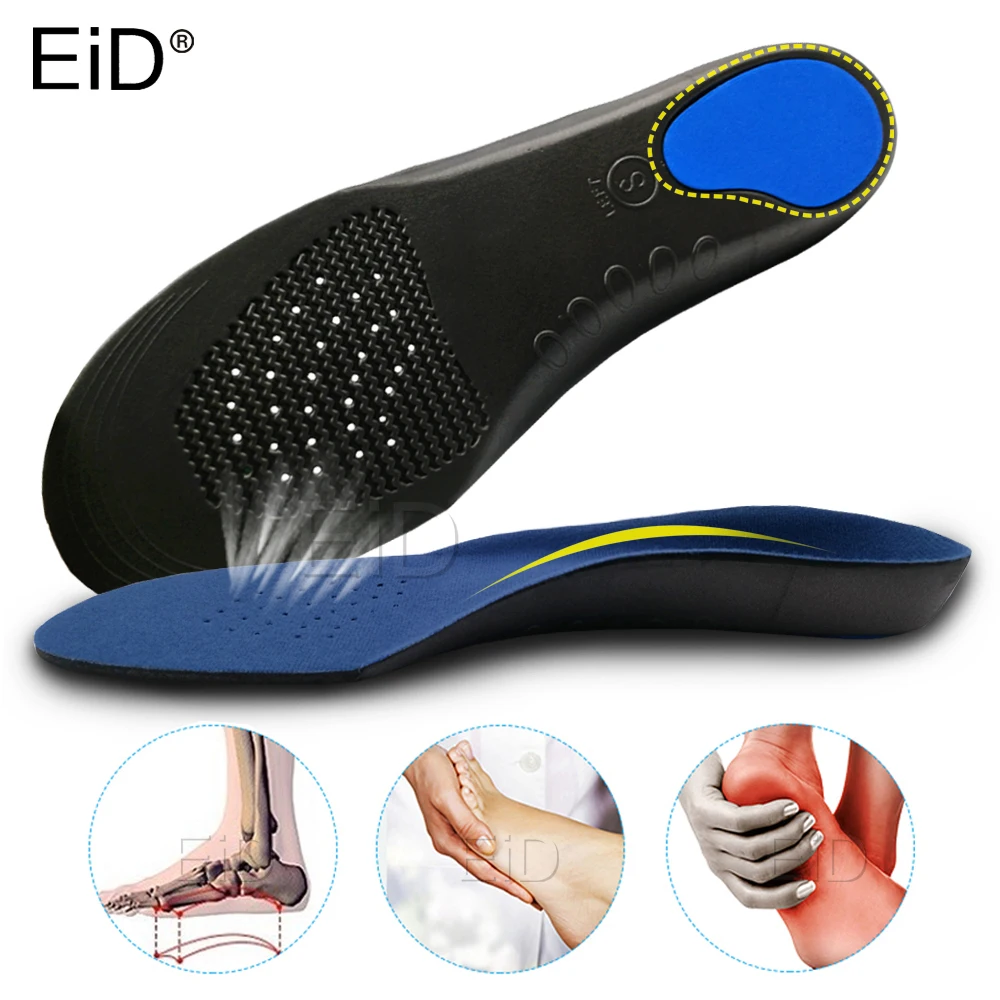 Foot Soothers Premium Orthotic Gel High Arch Support Insoles Gel Heel Pad 3D Arch Support Plantar Fasciitis Supports 