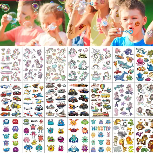 Hot Sale Temporary Tattoo Stickers Tatuajes Kids Cartoon Children Body-Art DIY 10pcs Hands-Arm neQKMl66KQ0