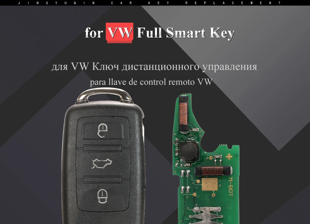 Chiave/Telecomando Per Volkswagen Touareg 434mhz Id46 Chip 1k0959753aa Di Vibrazione A Distanza Pieghevole Auto Fob - Di Keylessgo Completa Di Smart 3 Pulsante Volkswagen - H7a230b4f24fc4d37b75a576d00a98f1a4