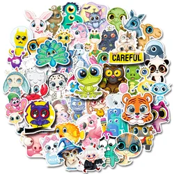 50 pcs Cartoon Cute Animal avatar Sticker Cellular phone Guitar Laptop Helmet Automobile Water cup Stationery  Decorate Sticker