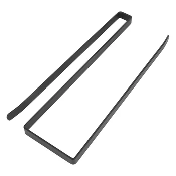 

Kitchen Cabinet Steel Roll Paper Holder Paper Towel Rack Hanger Storage Organizer Suitable For Hanging On Cabinet To Store