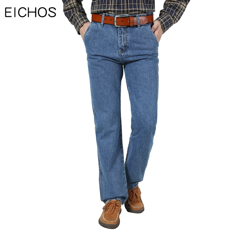 High Waist Classic Jeans Casual Men Slant Pockets Cotton Straight Long Denim Pants Quality Spring And Autumn Men Overalls High Waist Classic Jeans Casual Men Slant Pockets Cotton Straight Long Denim Pants Quality Spring And Autumn Men Overalls