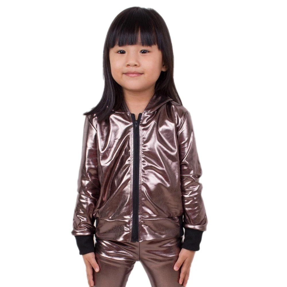 

Куртка-бомбер для детей, весна-осень 2021, жестяная серая куртка для выступлений, джазовых топов, Женская куртка, танцевальная куртка в стиле хип-хоп