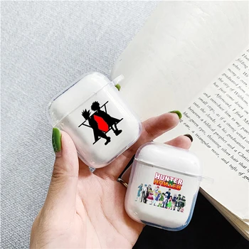 

Clear Japan Anime Hisoka Silicon Soft Accessories Cover For Apple airpods Cases 1 2 Cute Hunter × Hunter Wireless Earphone Case