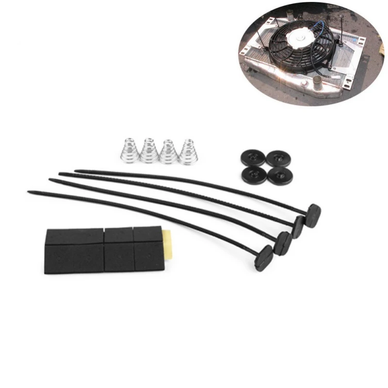 Fan Mounting Kit Fitting Car Cooling Lightweight Bracket Tie d Durable Convenient Engine sy Assemble Universal Accessories Cooler Electric Radiator Fan Mounting Kit Fitting Car Cooling Lightweight Bracket Tie d Durable Convenient Engine sy Assemble Universal Accessories Cooler Electric Radiator