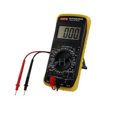 

Black Large LCD Display Digital Multimeter w Test Lead