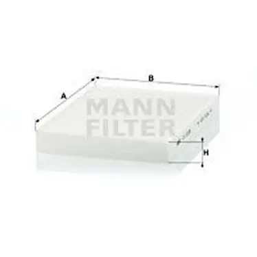 Фильтр салона FIAT DOBLO/PUNTO 01 MANN-FILTER CU2335