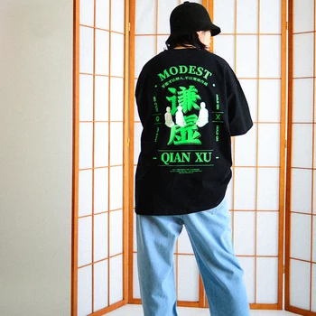 

Summer Hip Hop Dance Costumes Kids Sports Short-Sleeved T-Shirt Couple Clothes Hip-Hop Half-Sleeved Loose Jazz Costumes DQS4338