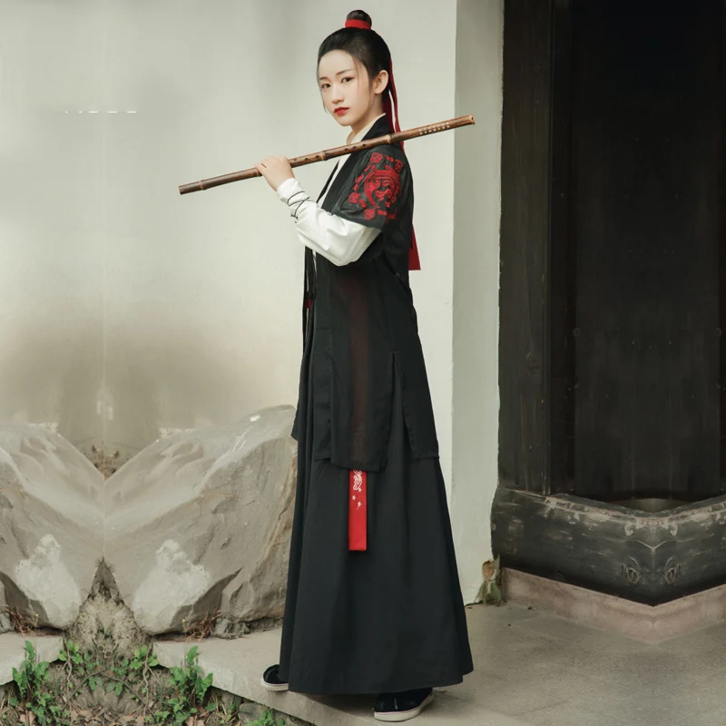 as picture Китайский народный танец традиционный Hanfu для женщин традиционный старинный костюм воина карнавальный наряд сказочное платье принцессы DL4458 - Цвет: as picture