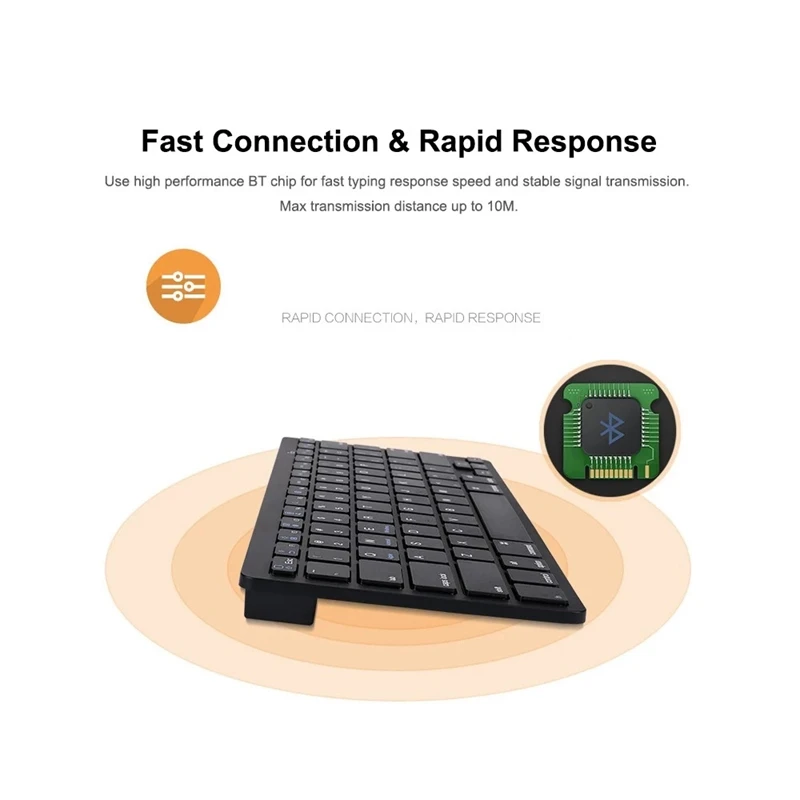 Портативная беспроводная клавиатура BT3.0 планшет ноутбук смартфон iPad мини для IOS