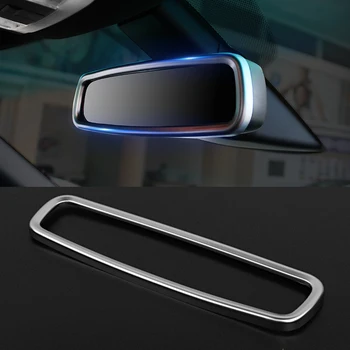 

1pcs For Ford Explorer 2013-2019 ABS Chromed Interior Rearview Mirror Decorate Cover Car Styling