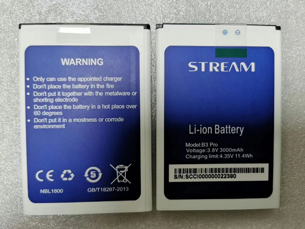 3000mAh 3,8 V батарея для потока B3 pro Мобильный телефон батарея Замена частей