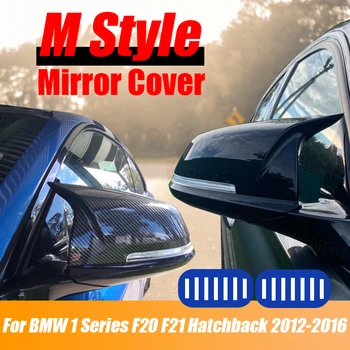 

High Quality Gloss Black Carbon Fiber Pattern M4 Style for BMW 1 Series F20 F21 2012 2013 2014 2015 2016 Rearview Mirror Cover