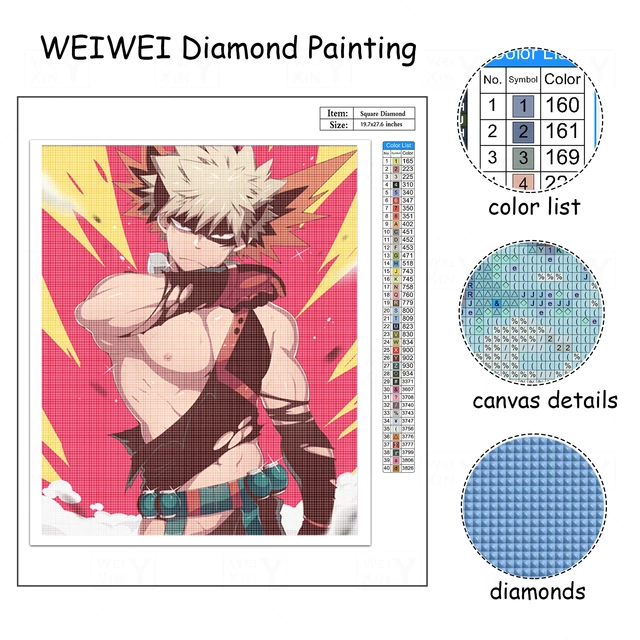 5D Diamond Anime Painting Kits for Adults 3