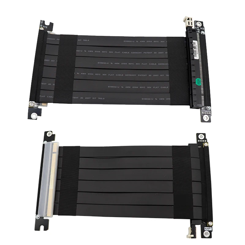 Adt X16 Extensão Adaptador Riser Cartão 3.0 Pci-e Gráficos para K39 A39 a1 D19 D21 D30 Cabos de computador e conectores - Imagem 2
