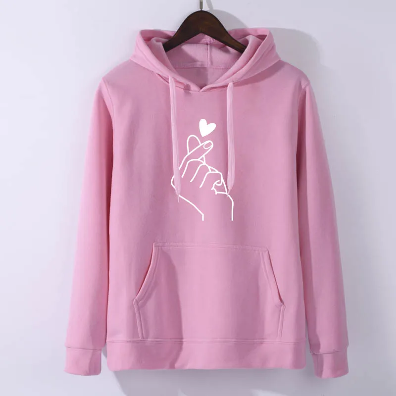 pink 4 Толстовка Женская Толстовка графический дизайн толстовки зима осень флис теплый бренд уличная - Цвет: pink 4