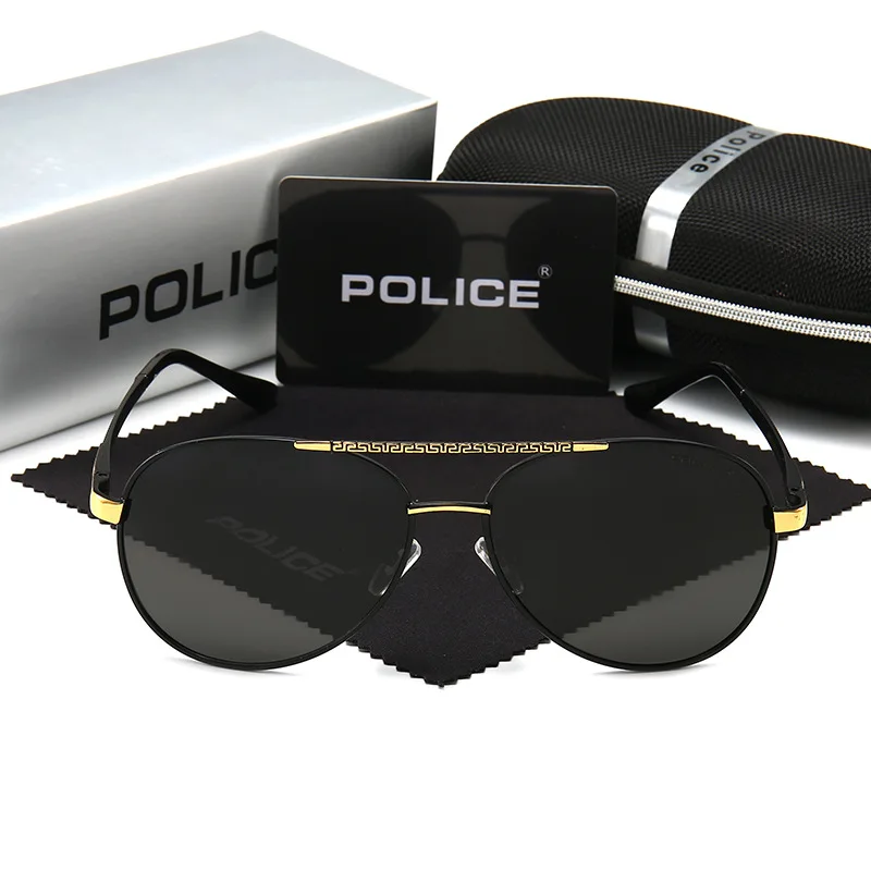 Топ люксовый бренд полицейский мужские солнцезащитные очки мужские классические очки для вождения женские поляризованные линзы анти-УФ Спорт на открытом воздухе Ретро пилот