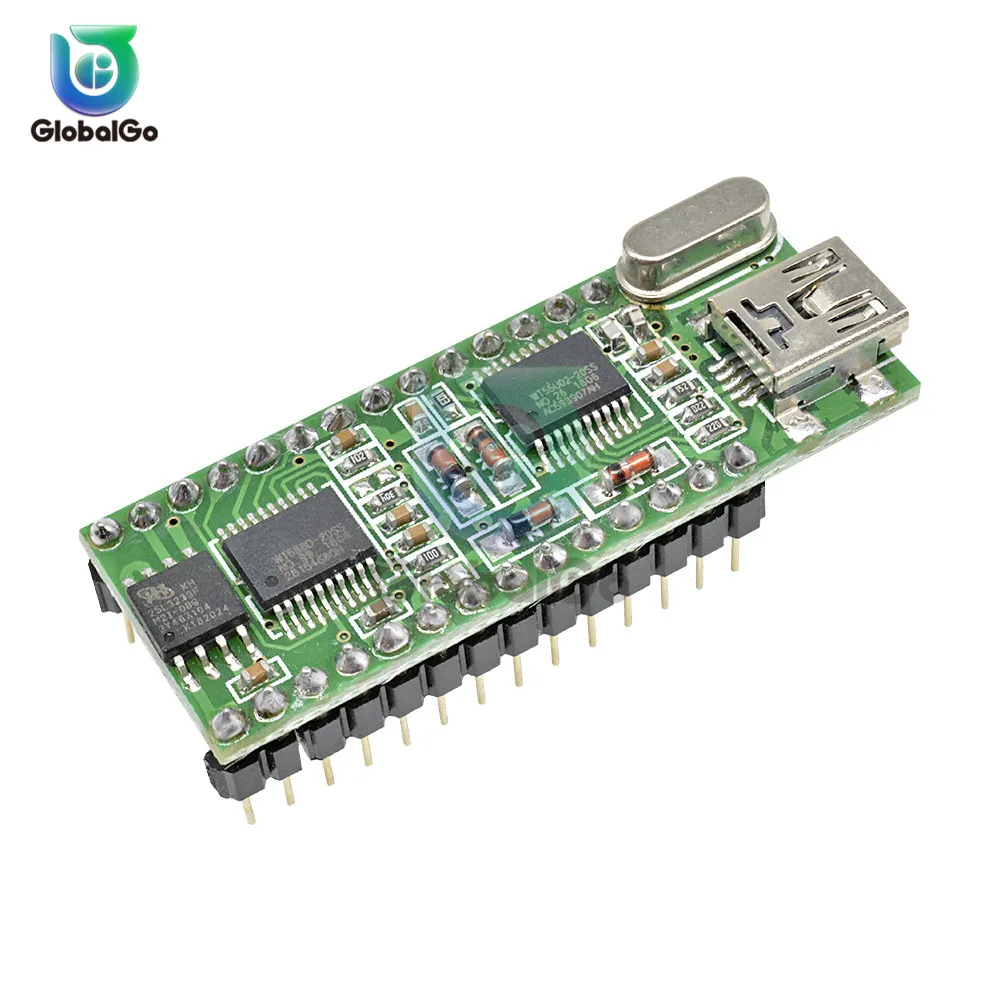 

Voice Control Board WT588D-U-32M 5V 28pin Mini USB Interface Sound Controller Module 32M DC 2.8V 5.5V DAC PWM WAV Output