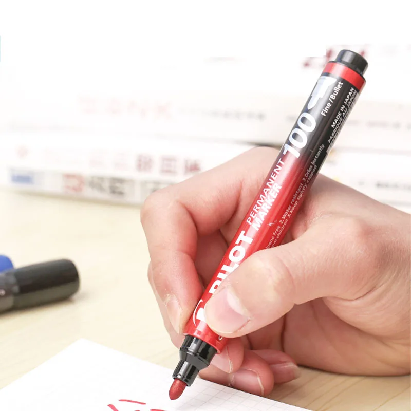 1pcs PILOT Marker SCA-100 Oily Marker Pen Oily Box Head Marker SCA-100 F Tsui Quick-drying ink is not easy to smudge