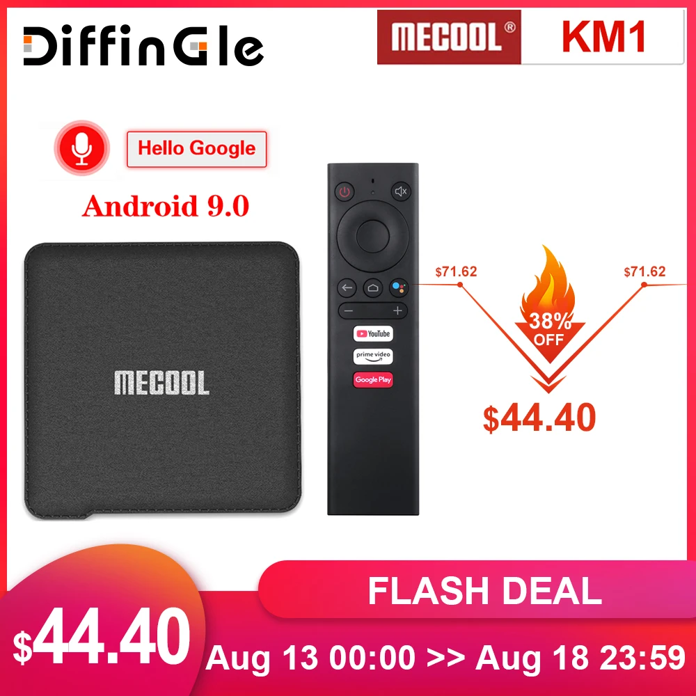 2020 Mecool KM1 ATV Google Certified Android 9.0 TV Box Amlogic S905X3 Smart Androidtv Prime Video 4K Dual Wifi 2T2R Set Top Box|Set-top Boxes| - AliExpress